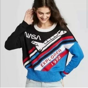 nasa color block sweater